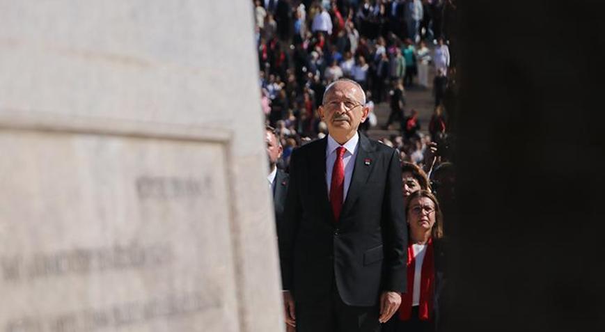 CHPnin 103. kuruluş yıl dönümünde Kılıçdaroğlundan Anıtkabire ziyaret