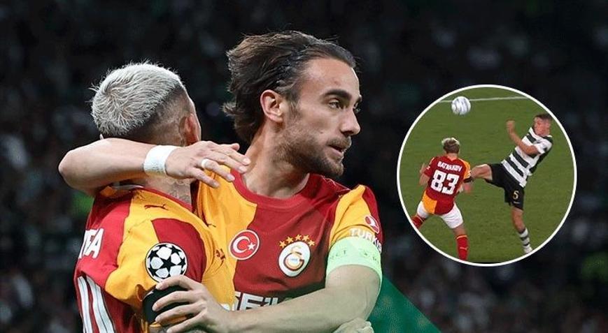Galatasaraydan kırmızı kart itirazı Maça damga vuran pozisyon