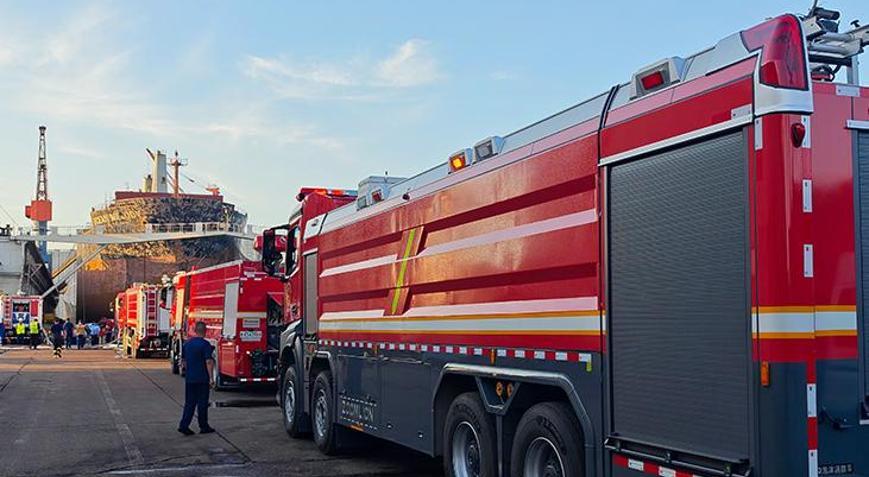 Çinde tersanedeki kargo gemisinde yangın 20 ölü, 5 yaralı