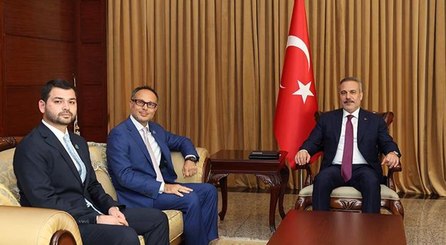 Dışişleri Bakanı Hakan Fidan TÜRKPA Genel Sekreteri Hasanı Baküde kabul etti