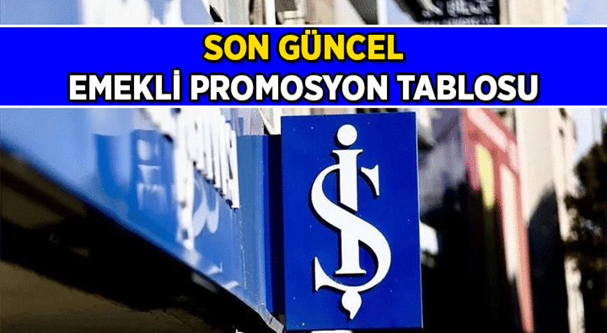 SON İKİ GÜN 💥 İş Bankası emekli promosyonu ne kadar Emekli maaşına göre İş Bankası promosyonu kaç TL