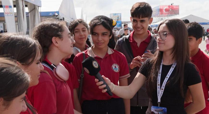Haberimiz Olsun öğrencileri TEKNOFEST Güneydoğuyu sahadan takip ediyor
