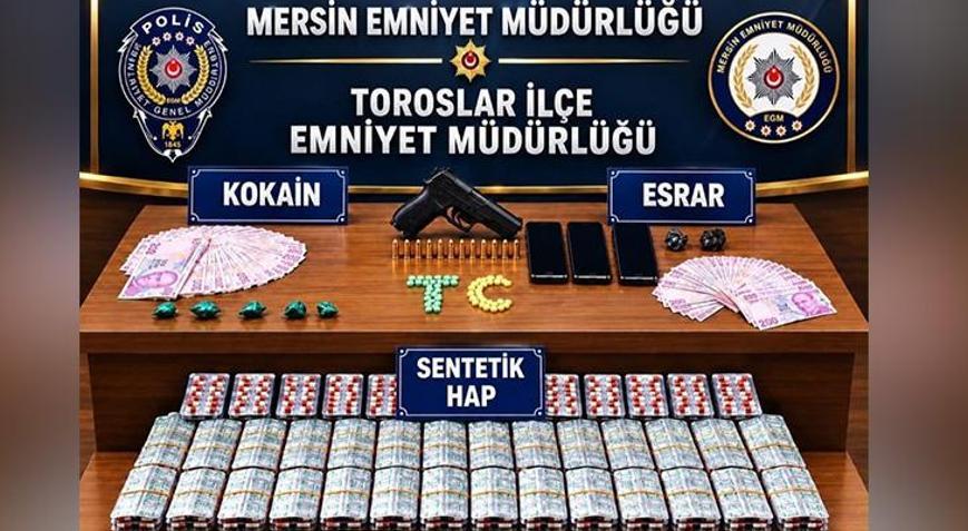 Mersin’de uyuşturucu operasyonu: 4 tutuklama