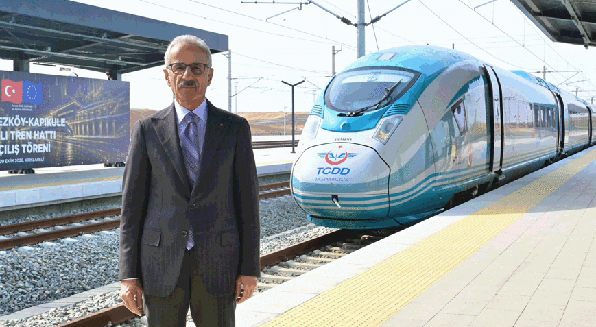 Türkiyenin Avrupaya açılan hızlı tren hattı yarın açılıyor