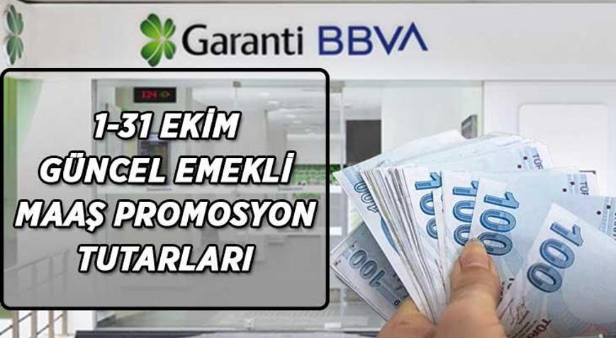 GARANTİ EMEKLİ MAAŞ PROMOSYON TUTARLARI Garanti BBVA SSK, Bağ-Kur emekli maaş promosyonu ne kadar İşte maaş tutarlarına göre güncel promosyon rakamları...