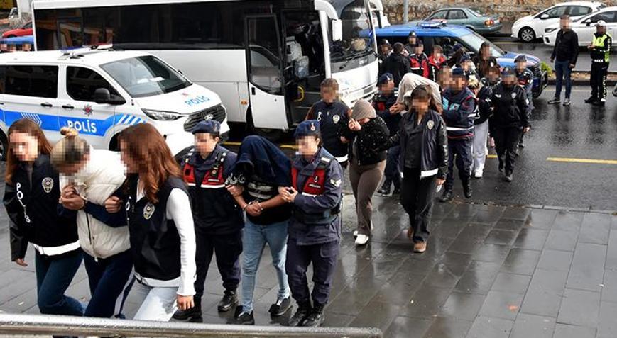 Nevşehir merkezli 9 ilde fuhuş operasyonu: 28 şüpheliden 11i tutuklandı