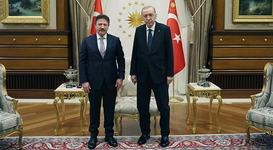 Cumhurbaşkanı Erdoğan, TESK Genel Başkanı Yiğineri kabul etti