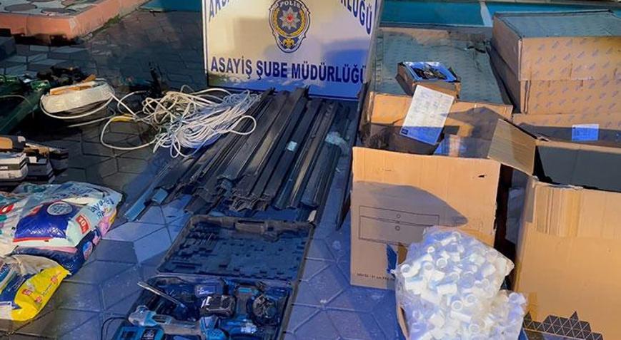 Aksarayda inşaat ve tır hırsızı operasyonla yakalandı