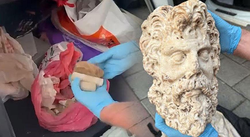 İzmir’de şoke eden buluntu 2 bin yıllık Zeus heykel başı ortaya çıktı