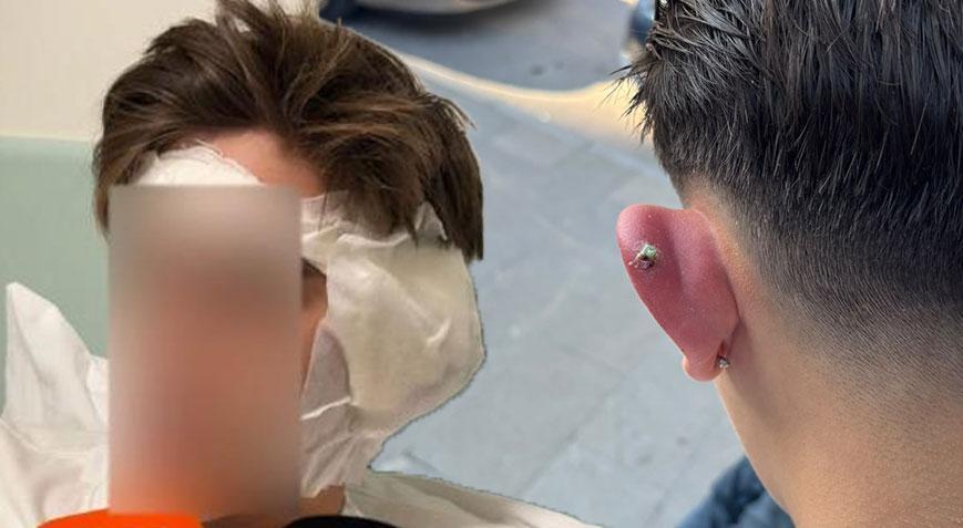 Kulağına piercing taktırdı, hayatı kabusa döndü 5 gecedir hastanede