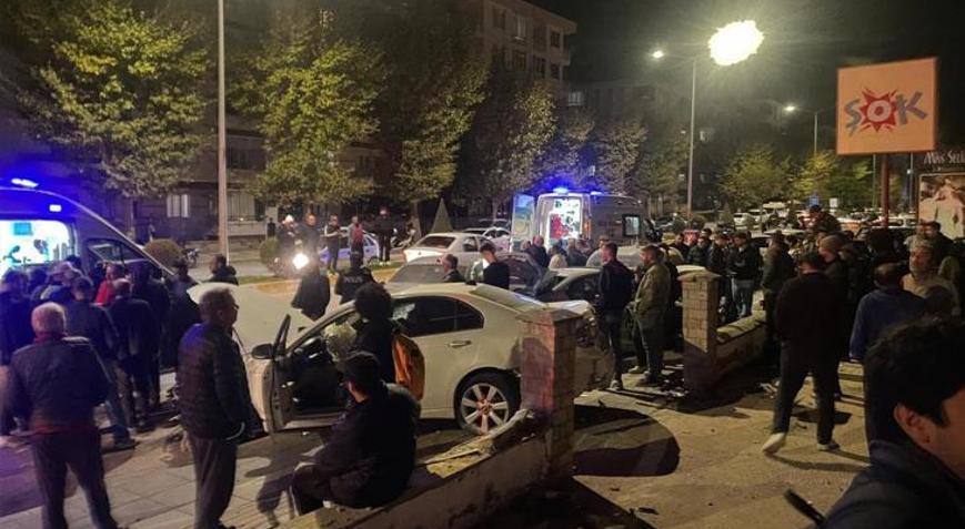 Çorum’da feci kaza 2 otomobil çarpıştı: 4 kişi yaralı