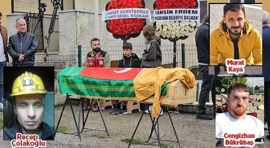 Maden ocağında hayatını kaybeden 3 işçi son yolculuğuna uğurlandı Geride acı hikayeler bıraktı