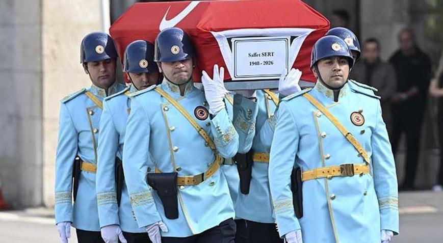 Eski Devlet Bakanı Saffet Sert için Mecliste cenaze töreni düzenlendi