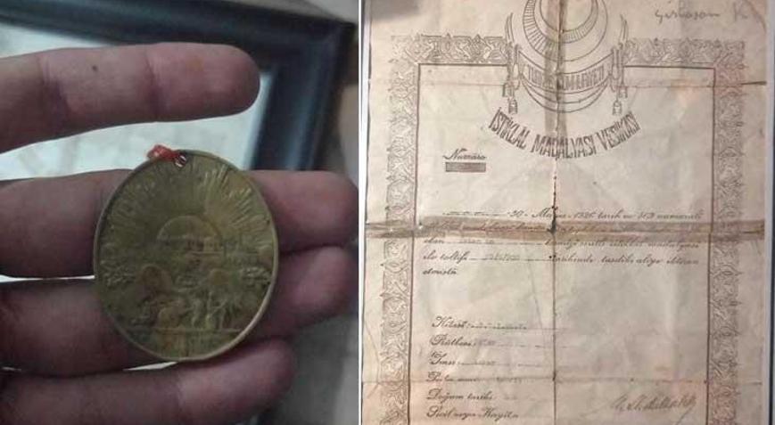 Aile hafızasında yıllarca saklı kaldı: Asker Saçaklının tarihi emaneti