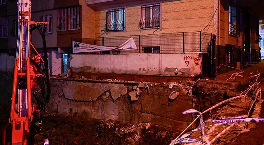 Bahçelievlerde çökme riski oluşan 2 apartman boşaltıldı