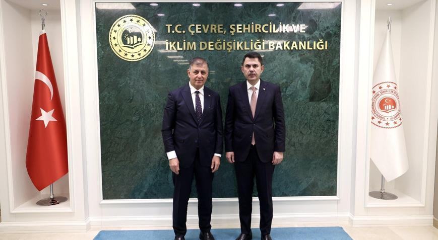 Bakan Kurum, İzmir Büyükşehir Belediye Başkanı Cemil Tugay ile görüştü Masada Körfez Eylem Planı ve kentsel dönüşüm var