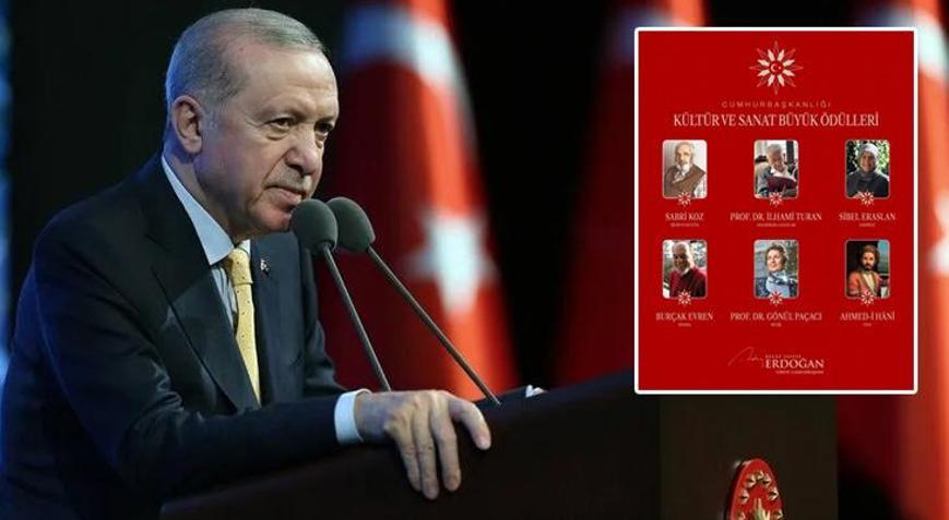 Cumhurbaşkanı Erdoğan Kültür ve Sanat Büyük Ödüllerine layık görülen isimleri açıkladı