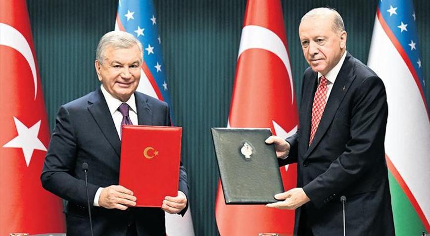 Özbekistan ile 5 anlaşma imzalandı