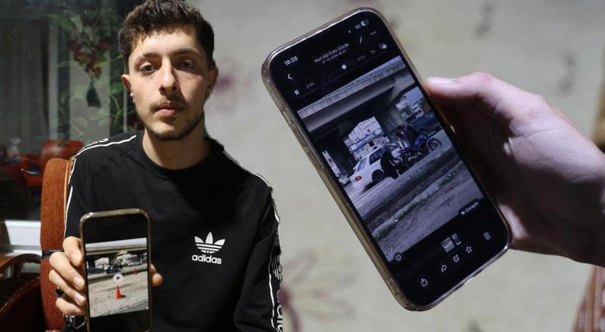 Yere düşen motosiklet sürücüsüne sopalı saldırı ‘Hem darp edildim hem de ceza yedim’