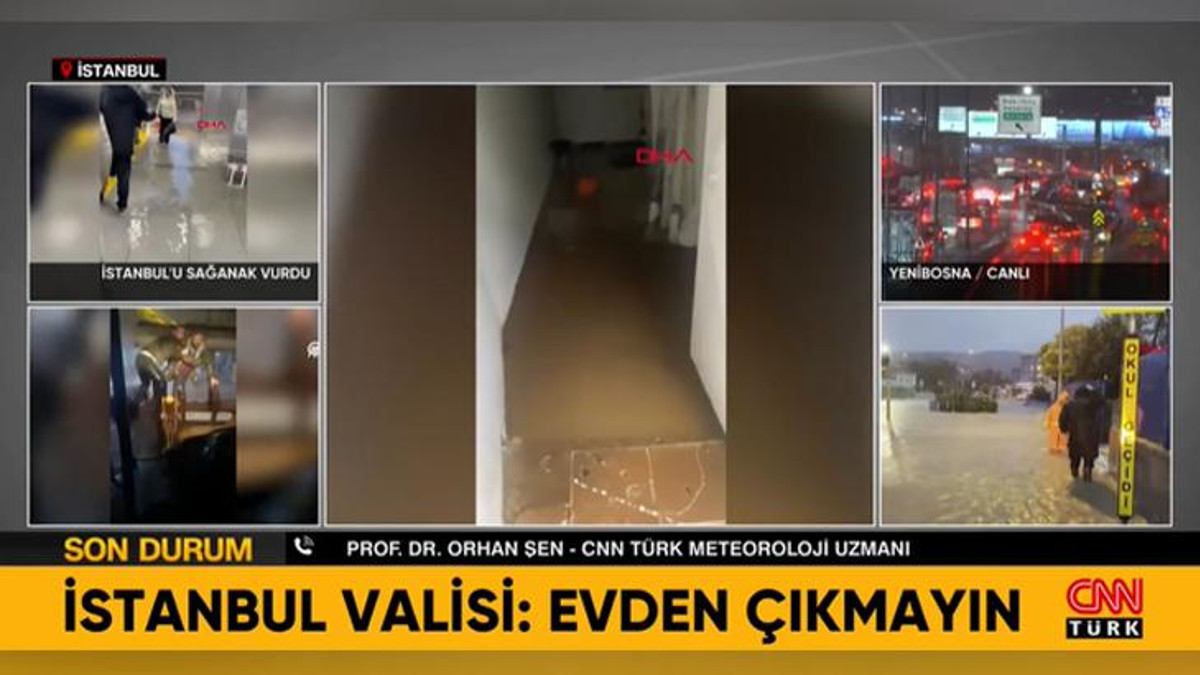 Prof. Dr. Orhan Şen canlı yayında: Bu gece İstanbul’da yağış devam edebilir, bazı tehlikeler var
